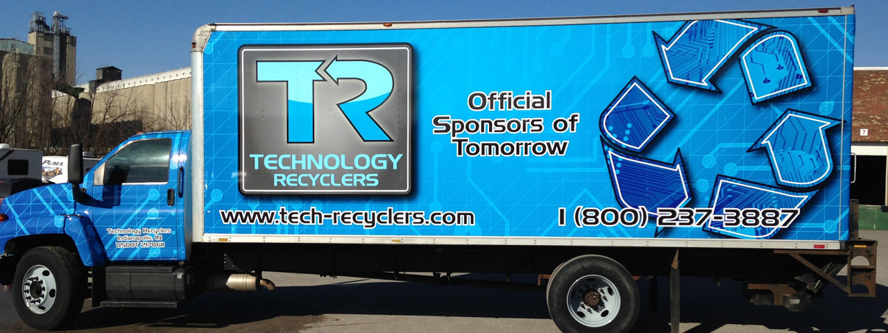 Technology Recyclers now sporting a BLUE Truck