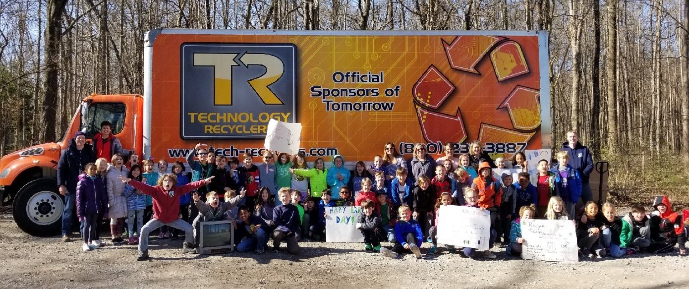 Orchard School 3rd graders Recycling Event